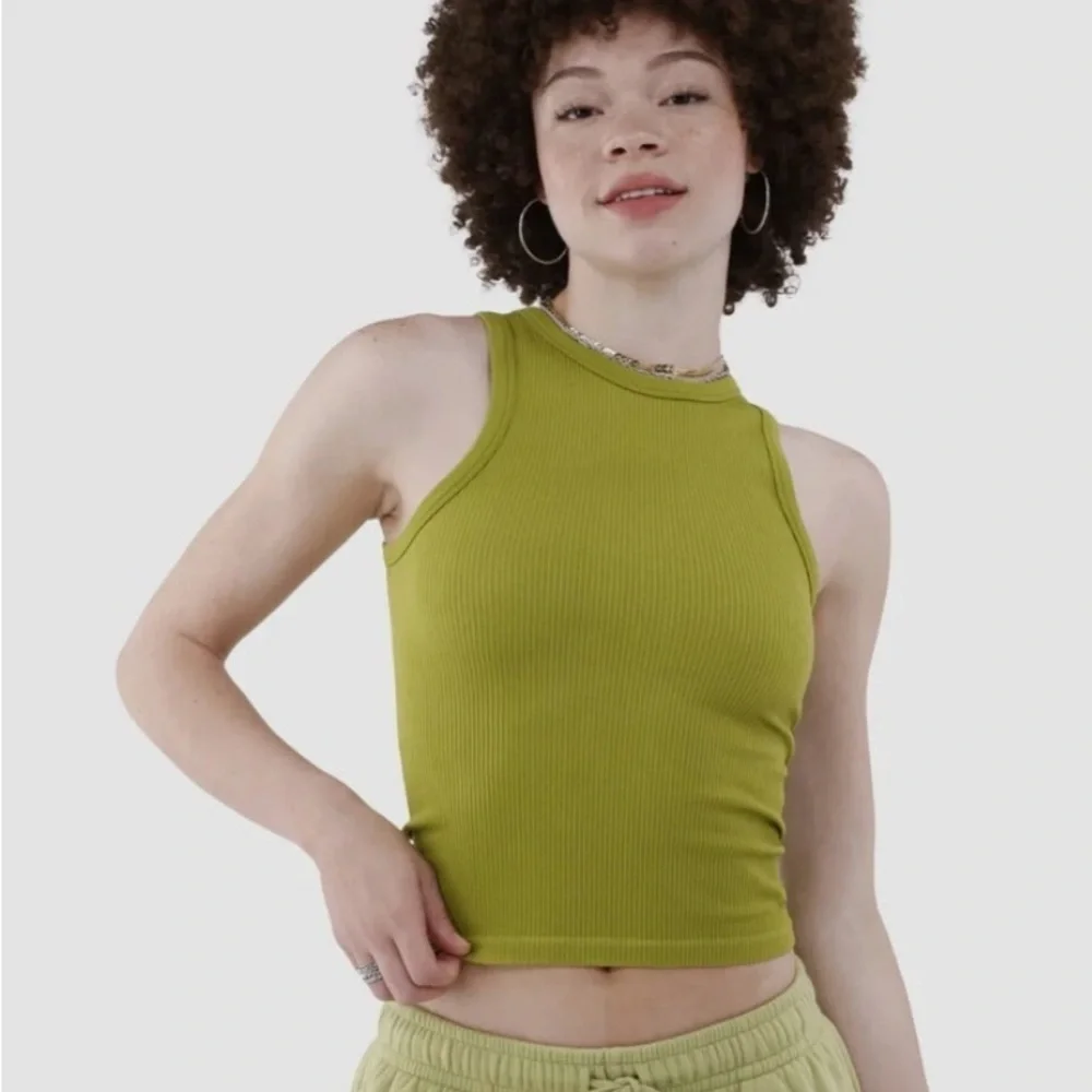 No Boundaries Juniors Seamless Tank Top, Women's Size XS (1) Deco Green